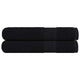VIDAXL -Handtücher 2 PCs 100x200 cm 360 g m² 100% Baumwollschwarz