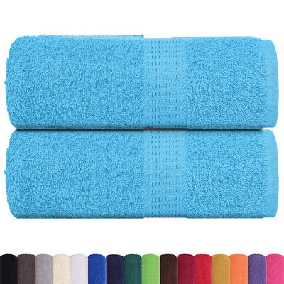 Vidaxl -Seifenwischtücher 2 ST 30x30 cm 360 g m² 100% Baumwolltürkis