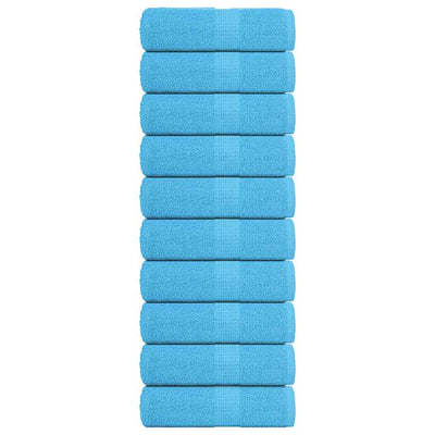 Vidaxl Seifenwisch 10 ST 30x30 cm 360 g m² 100% Baumwolltürkis