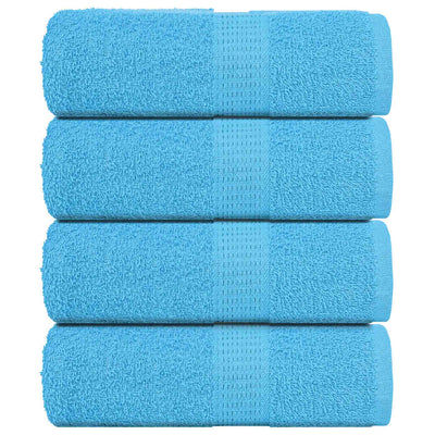 VIDAXL GAST WIPES 4 PCS 30 x 50 cm 360 g m² 100% Baumwolltürkis