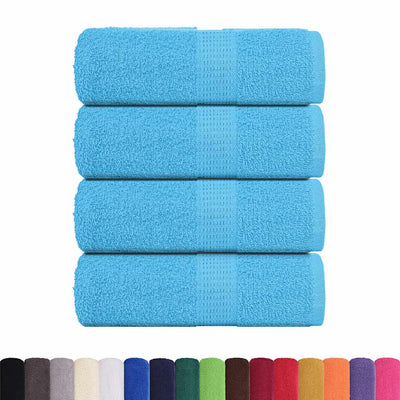 VIDAXL GAST WIPES 4 PCS 30 x 50 cm 360 g m² 100% Baumwolltürkis