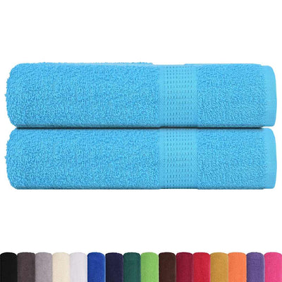 VIDAXL -Handtücher 2 ST 50x100 cm 360 g m² 100% Baumwollturkis