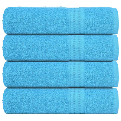 VIDAXL -Handtücher 4 ST 50x100 cm 360 g m² 100% Baumwollturkis