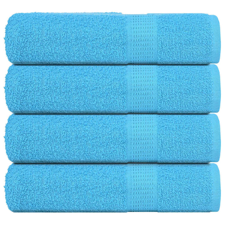 VIDAXL -Handtücher 4 ST 50x100 cm 360 g m² 100% Baumwollturkis