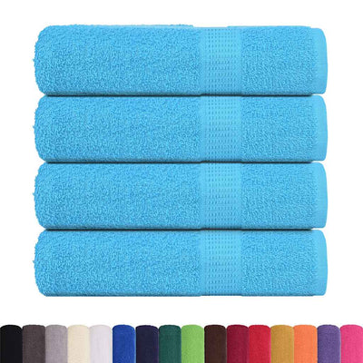 VIDAXL -Handtücher 4 ST 50x100 cm 360 g m² 100% Baumwollturkis