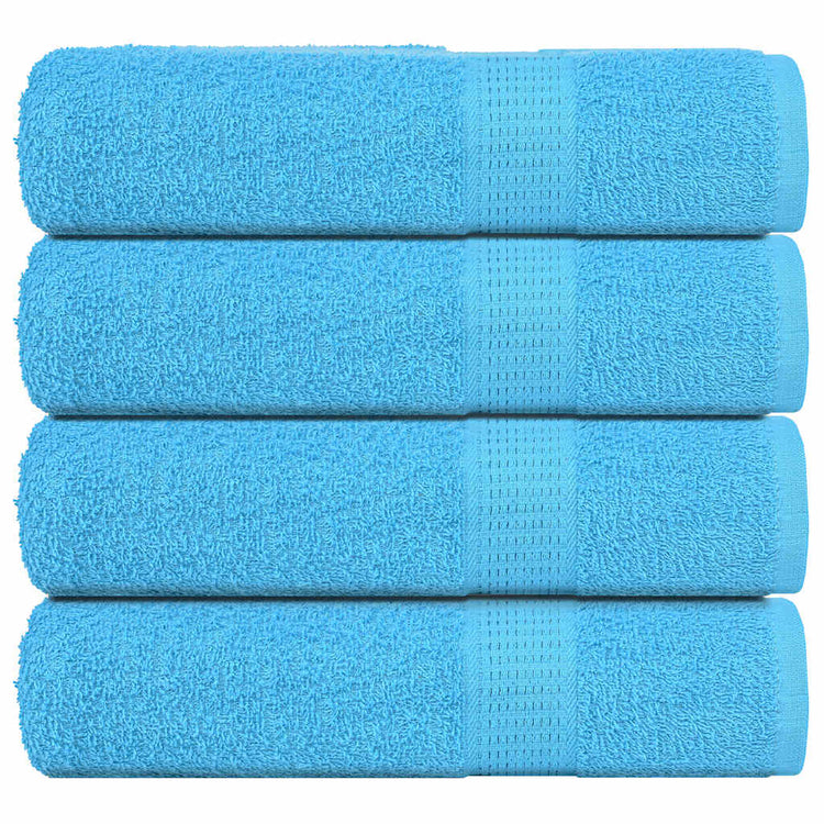 VIDAXL Duschtücher 4 ST 70x140 cm 360 g m² 100% Baumwolltürkis