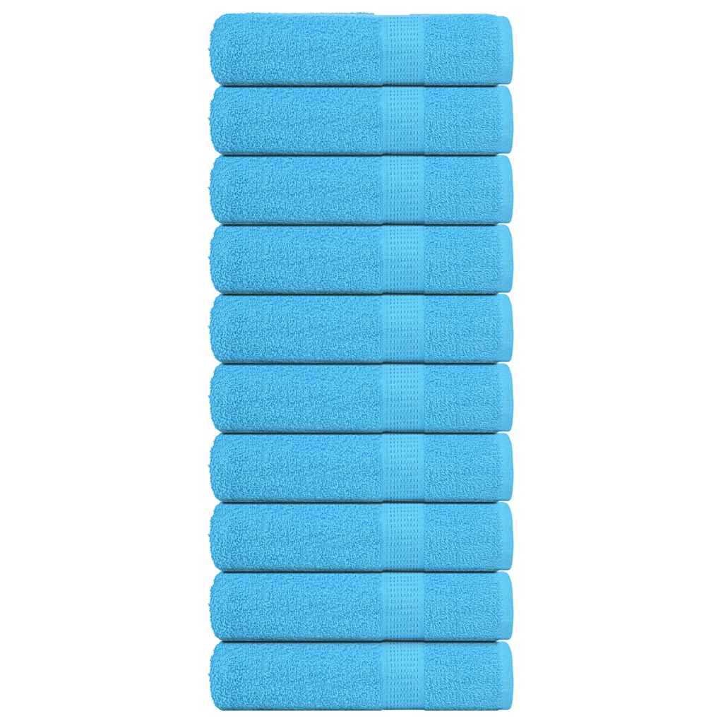VIDAXL Duschtücher 10 ST 70x140 cm 360 g m² 100% Baumwolltürkis