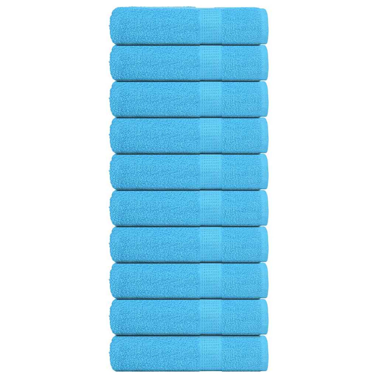 VIDAXL Duschtücher 10 ST 70x140 cm 360 g m² 100% Baumwolltürkis