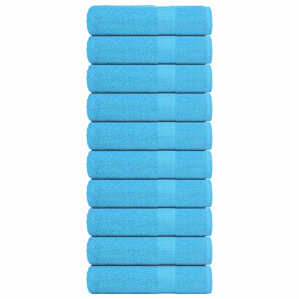 Vidaxl Badetücher 10 Stcs 100x150 cm 360 g m² 100% Baumwolltürkis
