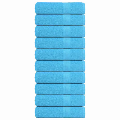 Vidaxl Badetücher 10 Stcs 100x150 cm 360 g m² 100% Baumwolltürkis