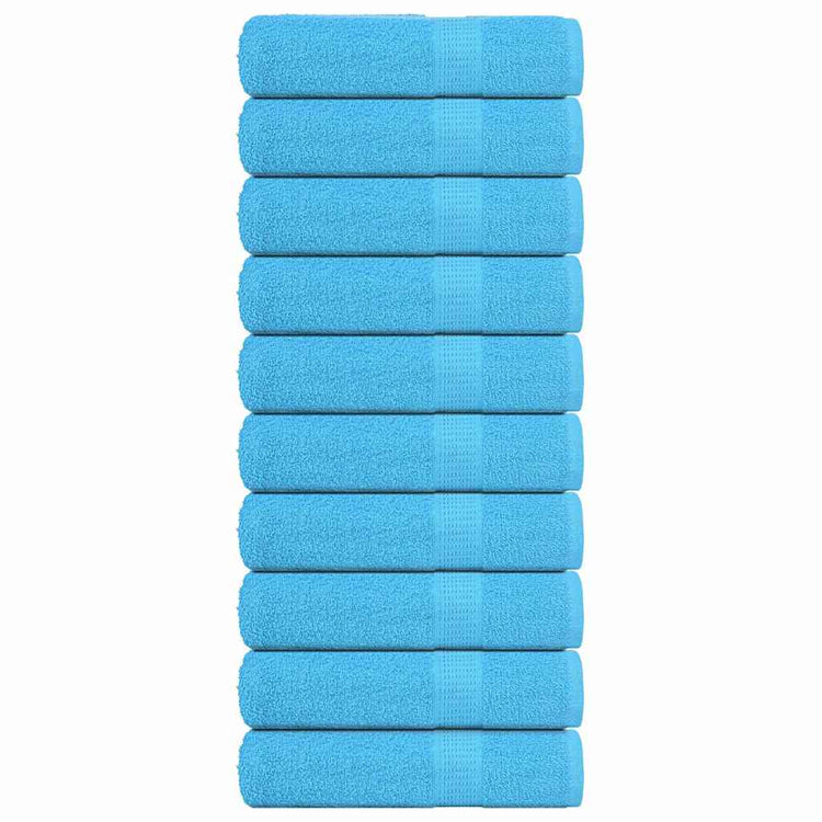 Vidaxl Badetücher 10 Stcs 100x150 cm 360 g m² 100% Baumwolltürkis