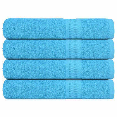 VIDAXL -Handtücher 4 ST 360 g m² 100x200 cm 100% Baumwolltürkis