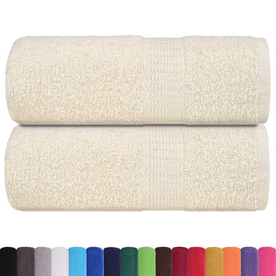 Vidaxl -Seifenwischtücher 2 ST 30 x 30 cm 360 g m² 100% Baumwollcreme -Colored