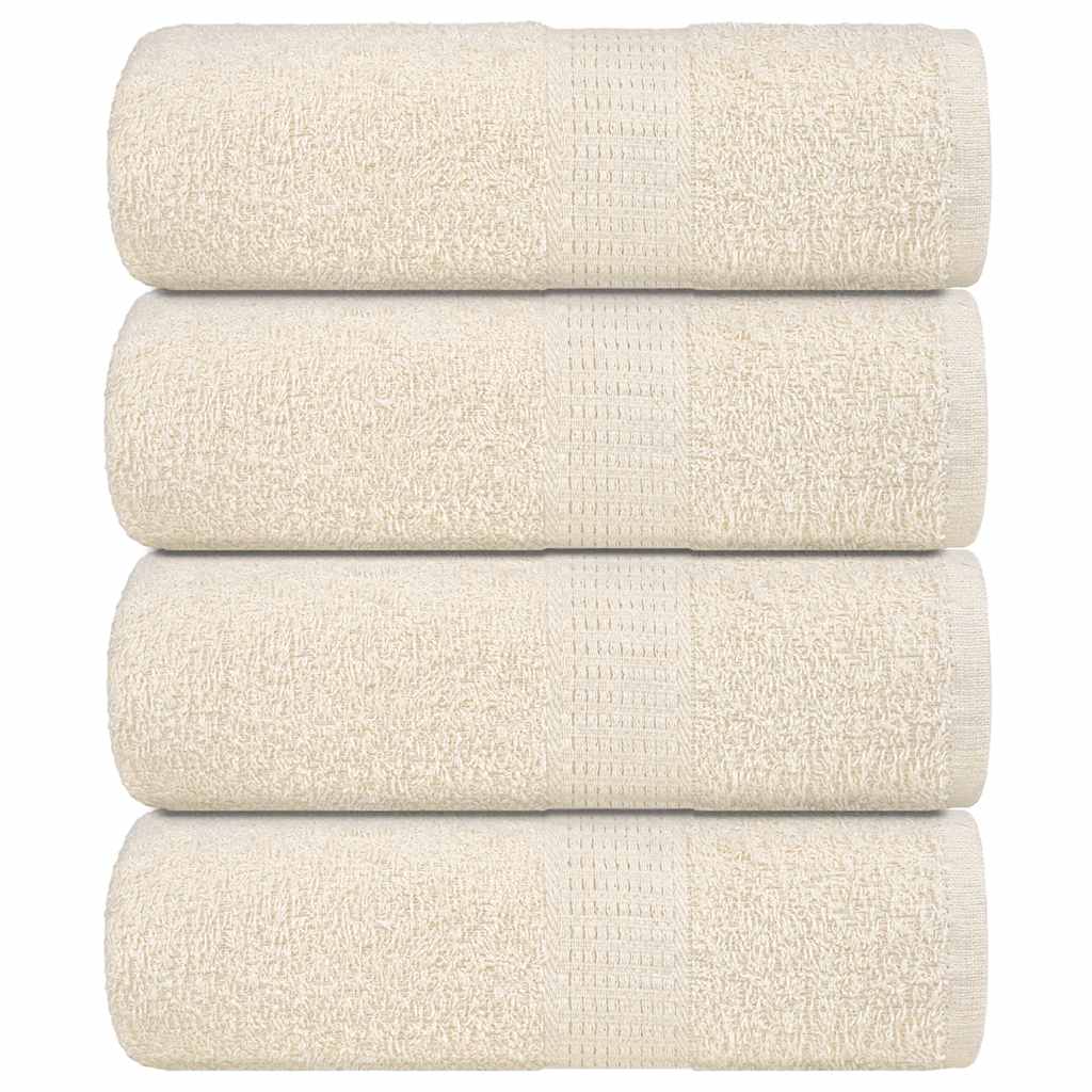 VIDAXL -SOAP -WIPES 4 ST 30 x 30 cm 360 g m² 100% Baumwollcreme -Colored