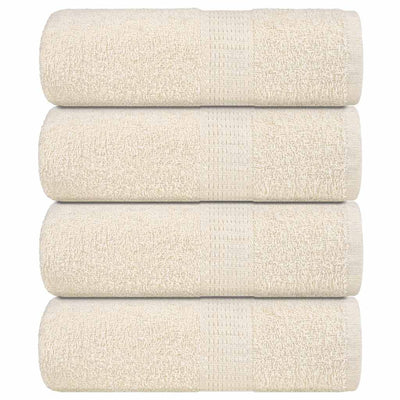VIDAXL -SOAP -WIPES 4 ST 30 x 30 cm 360 g m² 100% Baumwollcreme -Colored