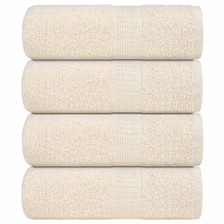 VIDAXL -SOAP -WIPES 4 ST 30 x 30 cm 360 g m² 100% Baumwollcreme -Colored