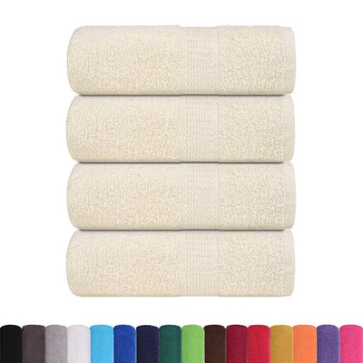 VIDAXL -SOAP -WIPES 4 ST 30 x 30 cm 360 g m² 100% Baumwollcreme -Colored