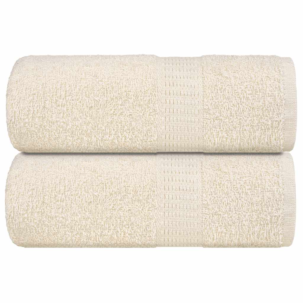 VIDAXL GAST WIPES 2 PCs 30 x 50 cm 360 g m² 100% Baumwollcreme -gelöscht