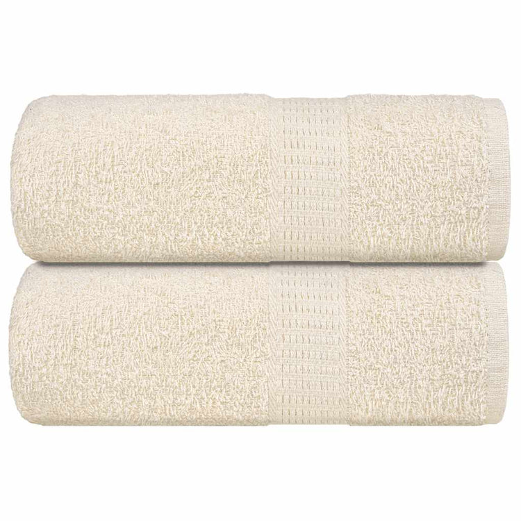 VIDAXL GAST WIPES 2 PCs 30 x 50 cm 360 g m² 100% Baumwollcreme -gelöscht