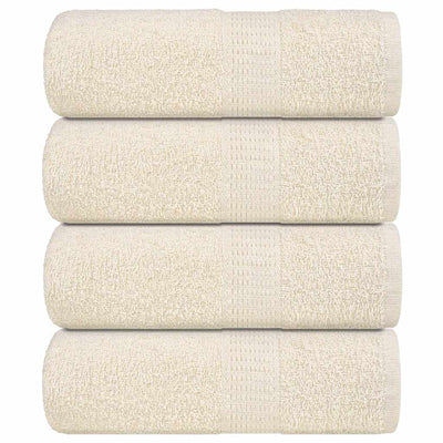 VIDAXL GAST WIPES 4 PCS 30 x 50 cm 360 g m² 100% Baumwollcreme -gelöscht
