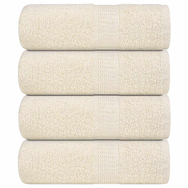 VIDAXL GAST WIPES 4 PCS 30 x 50 cm 360 g m² 100% Baumwollcreme -gelöscht