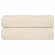 VIDAXL Duschtücher 2 ST 70x140 cm 360 g m² 100% Baumwollcreme