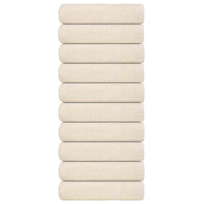 VIDAXL Duschtücher 10 ST 70x140 cm 360 g m² 100% Baumwollcreme