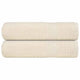 Vidaxl Badetücher 2 ST 100x150 cm 360 g m² 100% Baumwollcreme -Colored