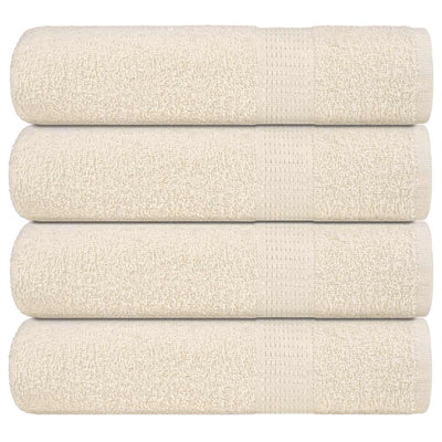 Vidaxl Badetücher 4 Stcs 100x150 cm 360 g m² 100% Baumwollcreme -gelöscht