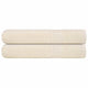 VIDAXL -Handtücher 2 PCs 100x200 cm 360 g m² 100% Baumwollcreme -Colored