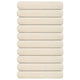 VIDAXL -Handtücher 10 PC 100x200 cm 360 g m² 100% Baumwollcreme -Colored