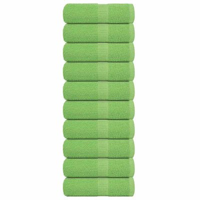 Vidaxl -Seifenwischtücher 10 ST 30 x 30 cm 360 g m² 100% Baumwollapfelgrün