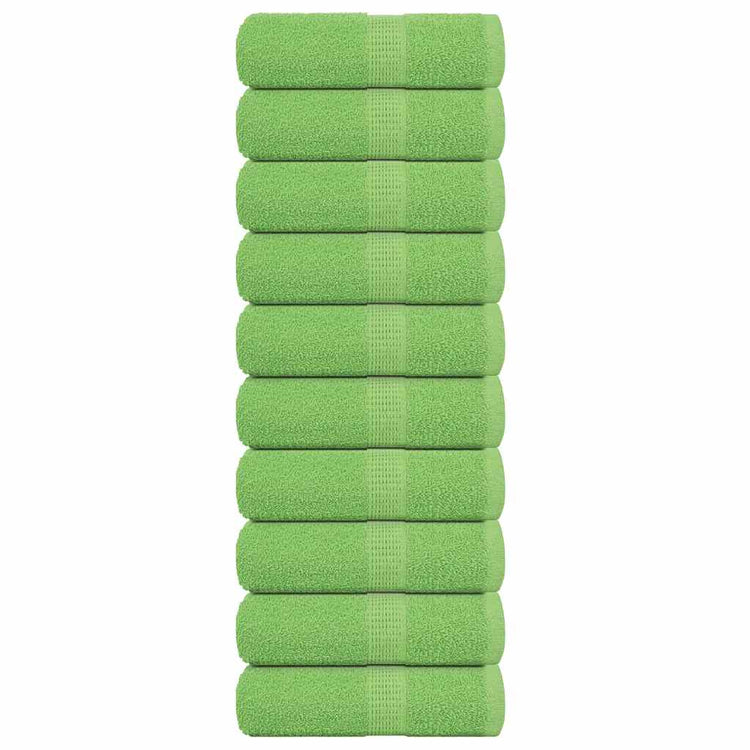 Vidaxl -Seifenwischtücher 10 ST 30 x 30 cm 360 g m² 100% Baumwollapfelgrün
