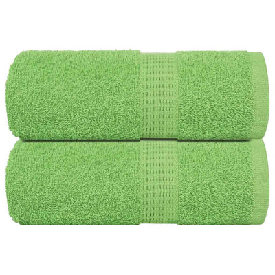 Vidaxl Gäste Wischtücher 2 PCs 360 g m² 360 g m² 100% Baumwollapfelgrün