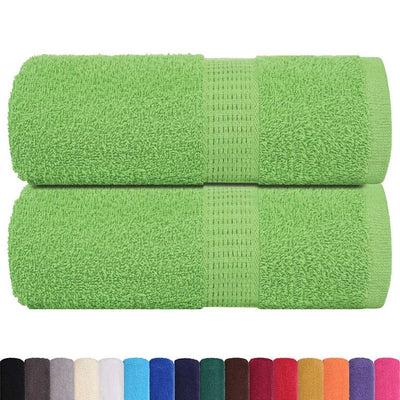 Vidaxl Gäste Wischtücher 2 PCs 360 g m² 360 g m² 100% Baumwollapfelgrün