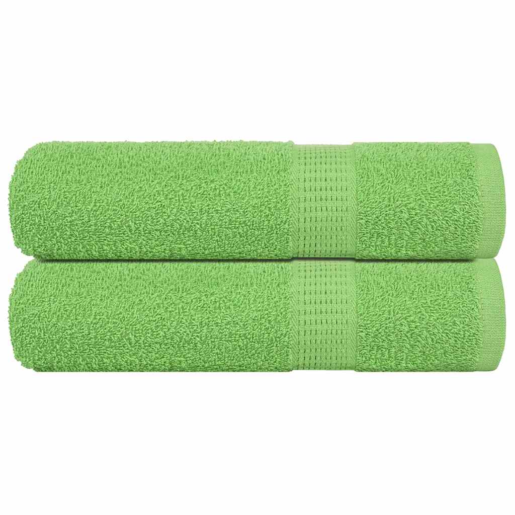 VIDAXL -Handtücher 2 ST 50x100 cm 360 g m² 100% Baumwollapfelgrün