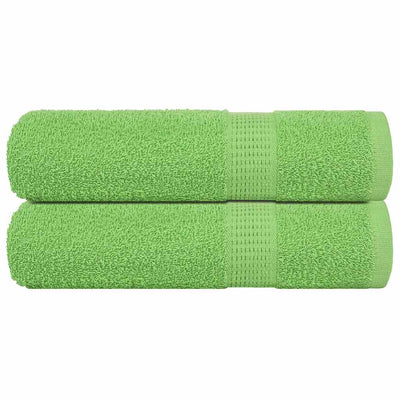 VIDAXL -Handtücher 2 ST 50x100 cm 360 g m² 100% Baumwollapfelgrün
