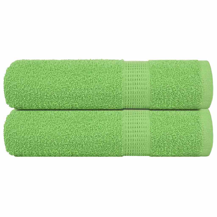 VIDAXL -Handtücher 2 ST 50x100 cm 360 g m² 100% Baumwollapfelgrün