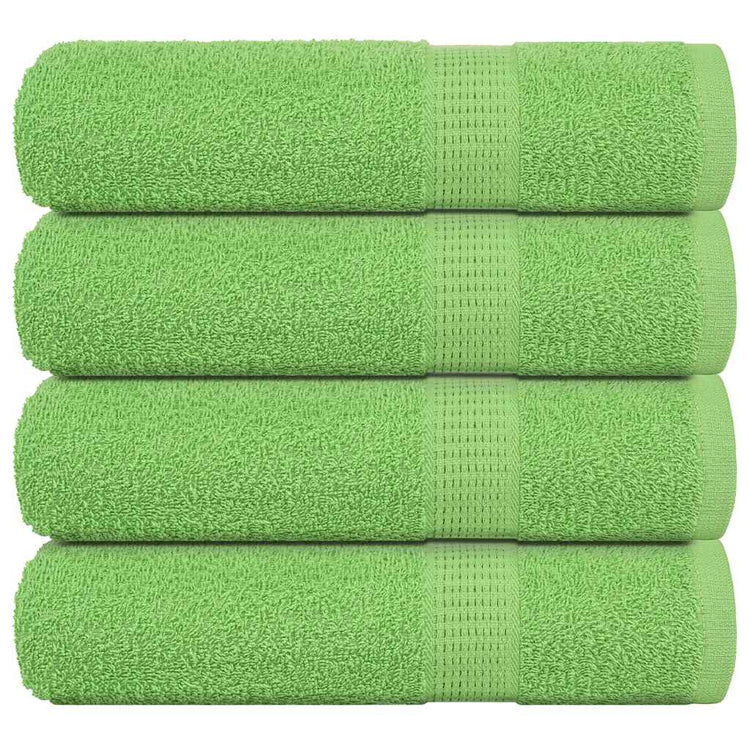 VIDAXL -Handtücher 4 ST 50x100 cm 360 g m² 100% Baumwollapfelgrün