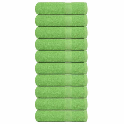 VIDAXL -Handtücher 10 ST 50x100 cm 360 g m² 100% Baumwollapfelgrün