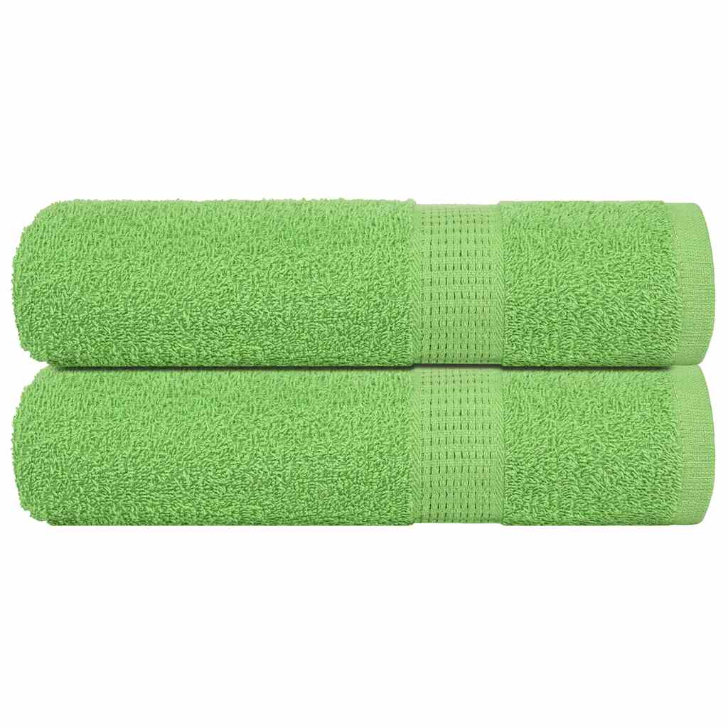 VIDAXL Duschtücher 2 ST 70x140 cm 360 g m² 100% Baumwollapfelgrün