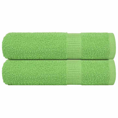 VIDAXL Duschtücher 2 ST 70x140 cm 360 g m² 100% Baumwollapfelgrün