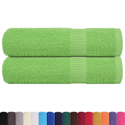 VIDAXL Duschtücher 2 ST 70x140 cm 360 g m² 100% Baumwollapfelgrün