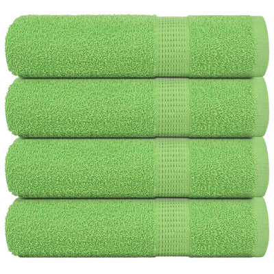 Vidaxl Duschtücher 4 ST 70x140 cm 360 g m² 100% Baumwollapfelgrün