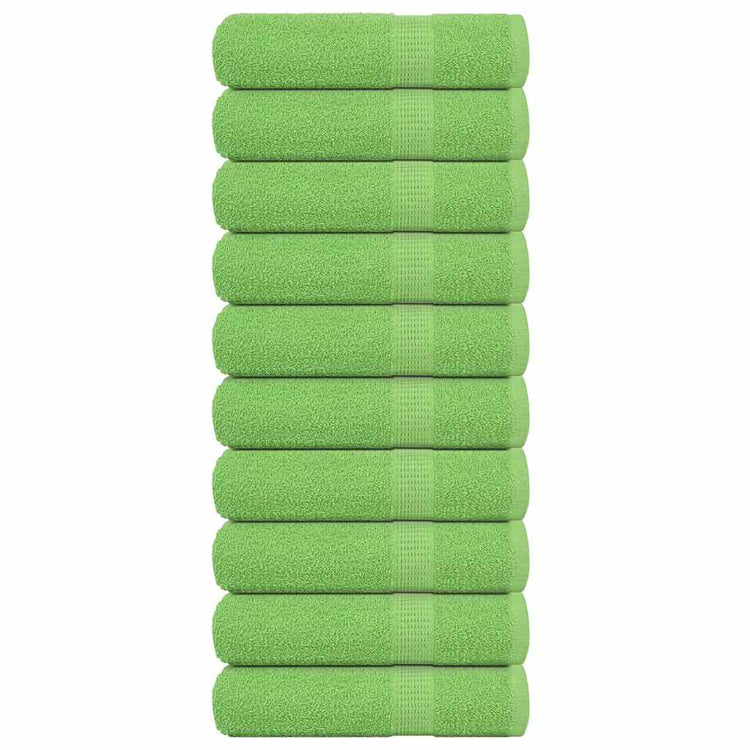 Vidaxl Duschtücher 10 ST 70x140 cm 360 g m² 100% Baumwollapfelgrün