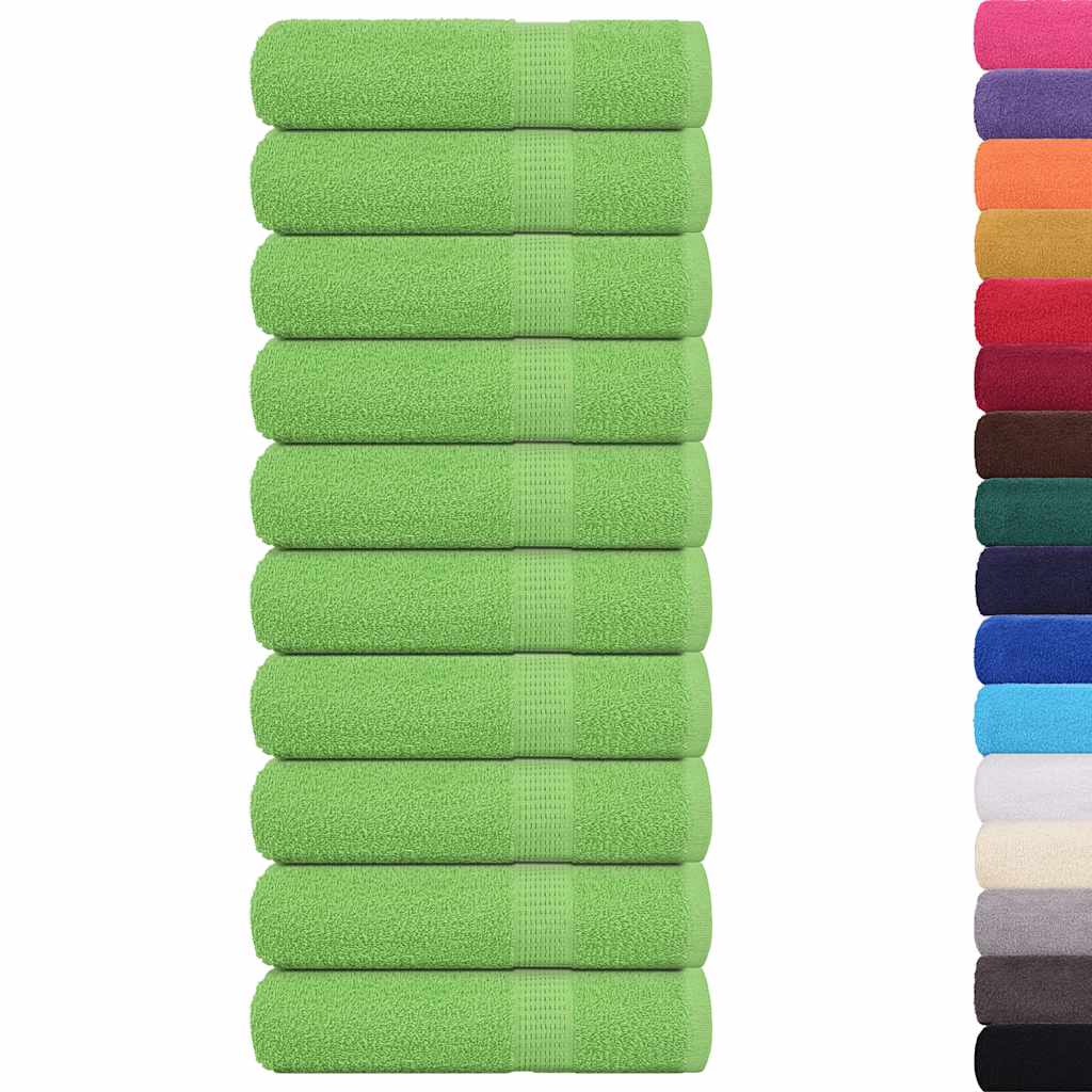 Vidaxl Duschtücher 10 ST 70x140 cm 360 g m² 100% Baumwollapfelgrün