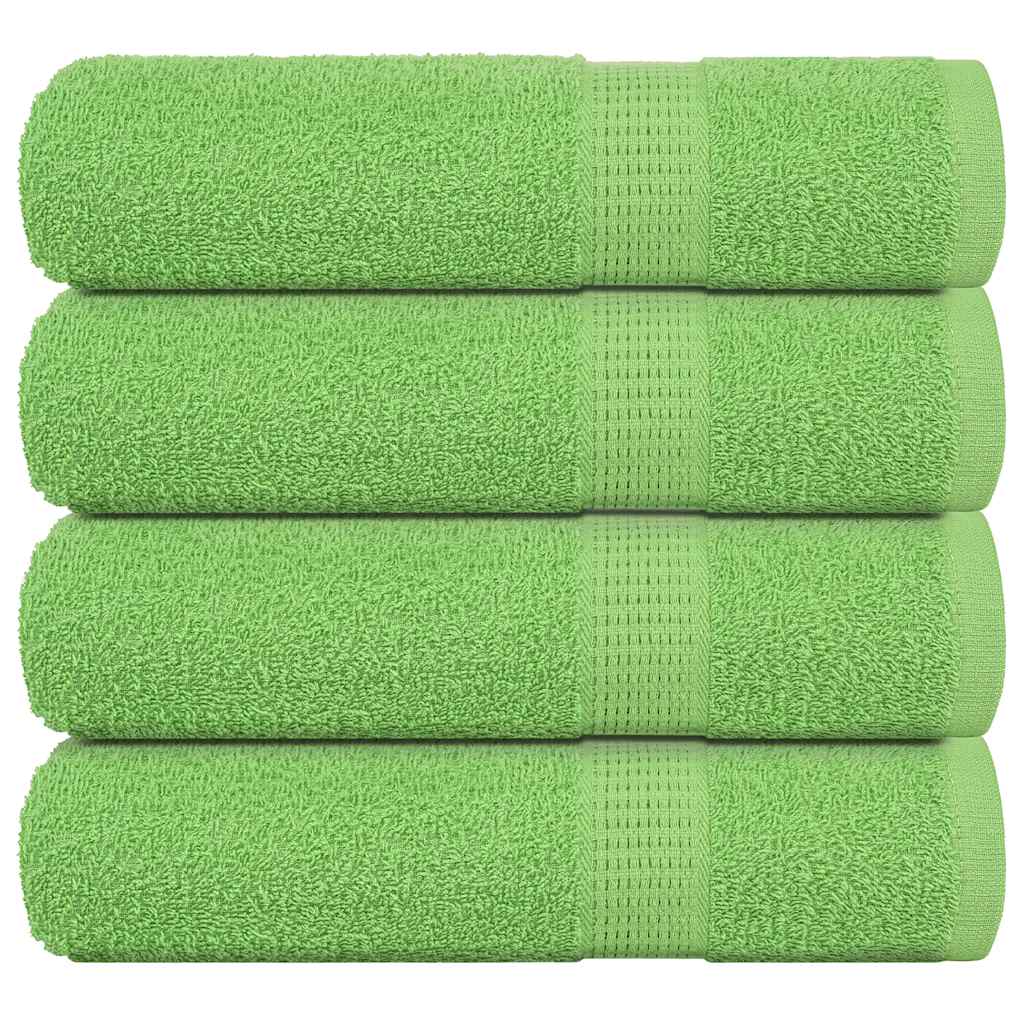 Vidaxl Badetücher 4 PC 100x150 cm 360 g m² 100% Baumwollapfelgrün