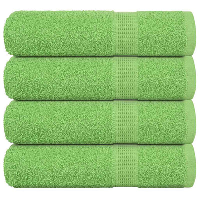 Vidaxl Badetücher 4 PC 100x150 cm 360 g m² 100% Baumwollapfelgrün