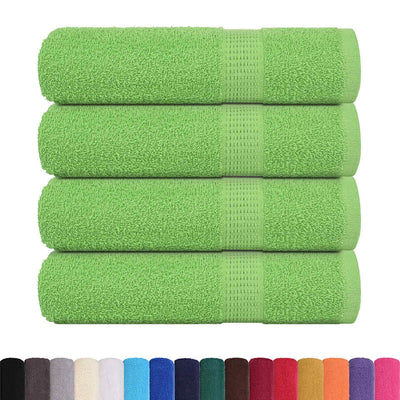 Vidaxl Badetücher 4 PC 100x150 cm 360 g m² 100% Baumwollapfelgrün