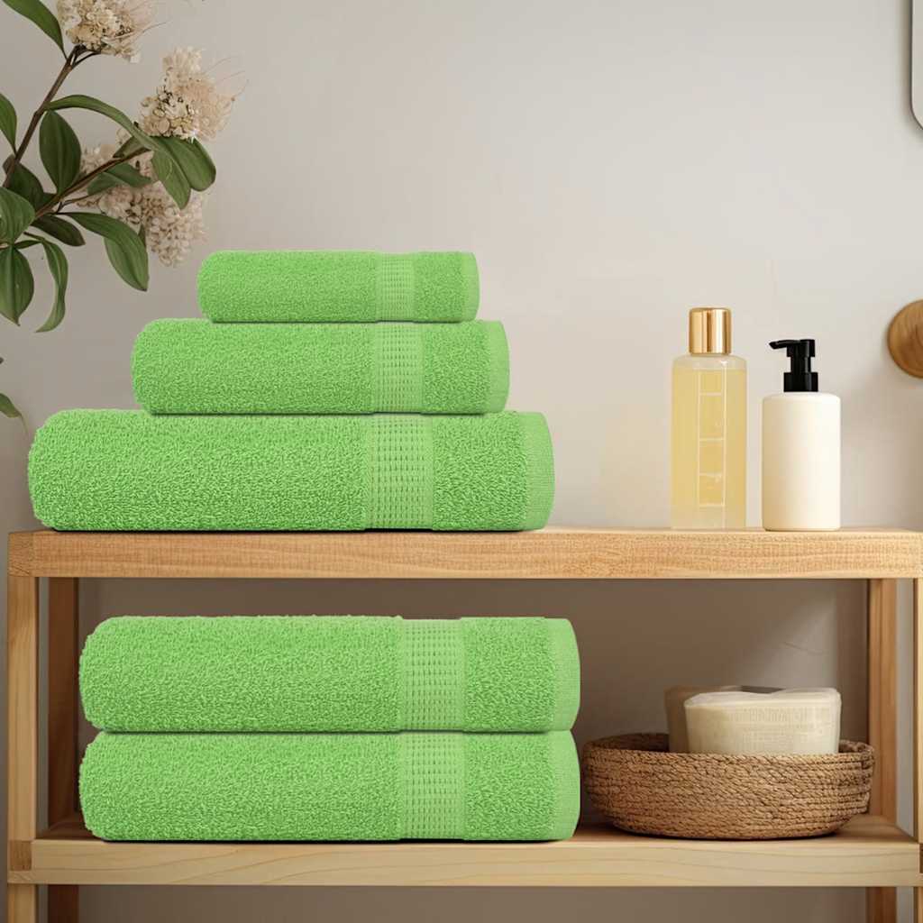 Vidaxl Badetücher 4 PC 100x150 cm 360 g m² 100% Baumwollapfelgrün